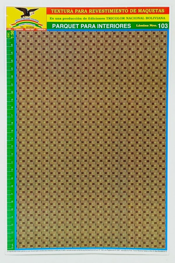 Textura para maqueta Parquet para Interiores Nº103