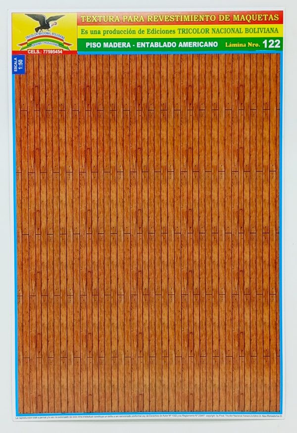 Textura para maqueta Pisos Madera-Entablado Americano Nº122