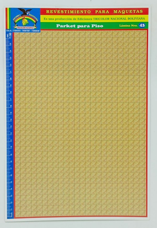 Textura para maqueta Parket para Piso Nº43