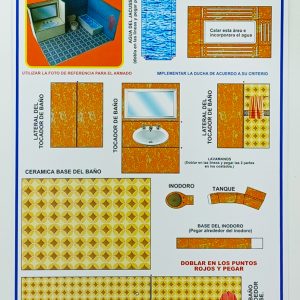 Textura para maqueta Juego de baño N° 300