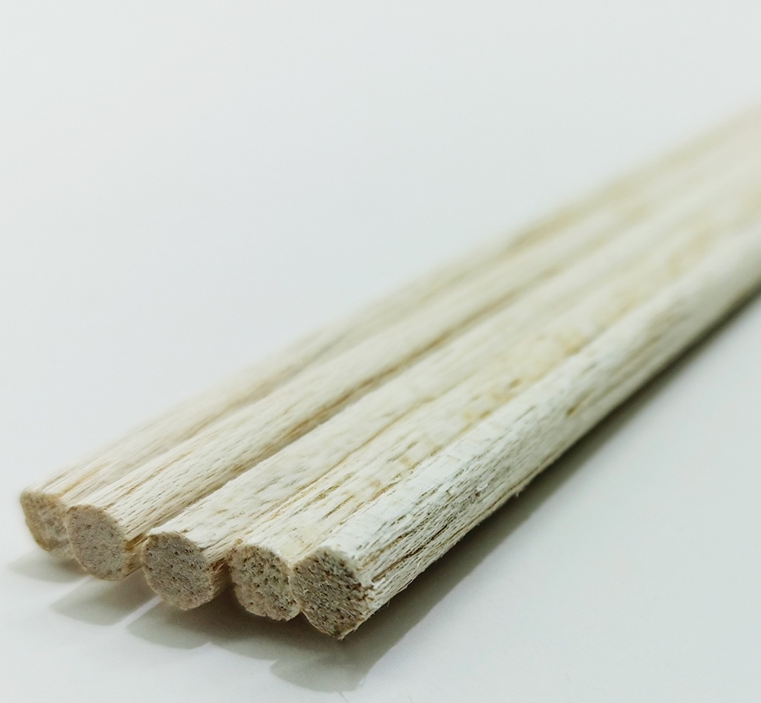 Varilla circular BALSA de 6 mm Diámetro