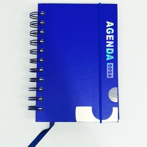 Agenda 2026 A-6 col. plenos, anillado 1 página por día tapa dura 1S