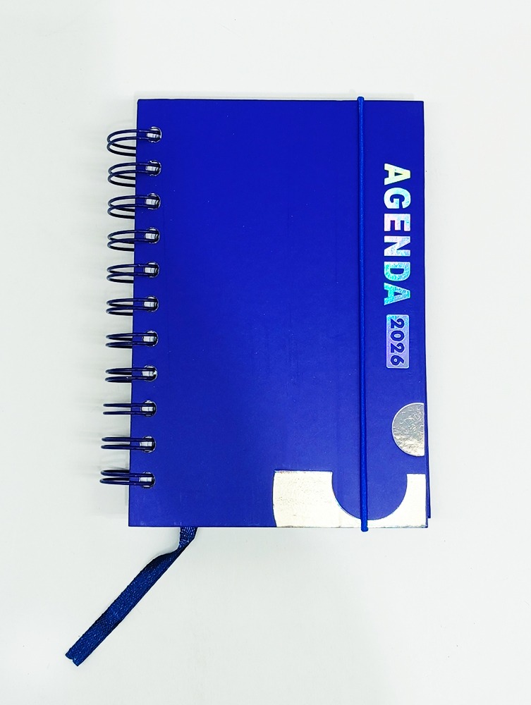 Agenda 2026 A-6 col. plenos, anillado 1 página por día tapa dura 1S