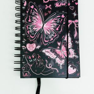 Agenda 2026 A-6 Estampado, anillado 1 página por día tapa dura 14S