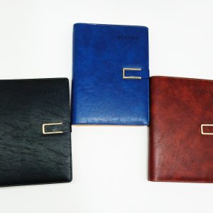 Agenda Ejecutiva 2026, 6 anillas AG 1-2 1 página por día, tapas de cuero sintético.