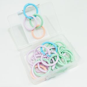 Argolla DELI TA864 de Plástico de 15 mm colores pastel