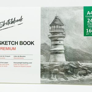 Block de Dibujo Espiral A-4 SKETCH BOOK Premium 24 hojas 160 gr. para bocetos SA42402