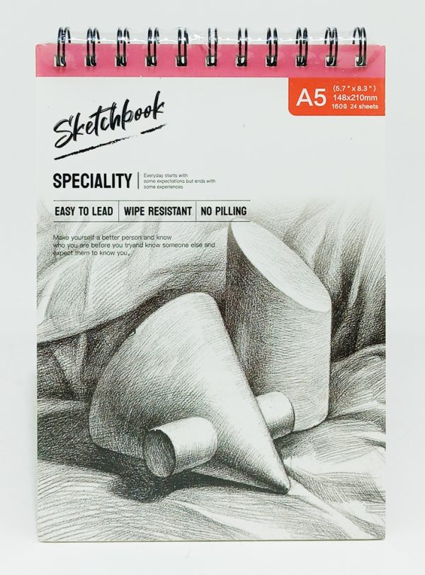 Block de Dibujo Espiral A-5 SKETCH BOOK Speciality 24 hojas 160 gr para bocetos SA52401