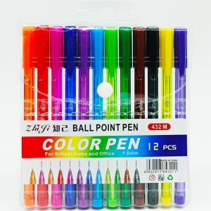Bolígrafo ZHIFI BILARO 12 col. Punta 1.0 mm 432 M