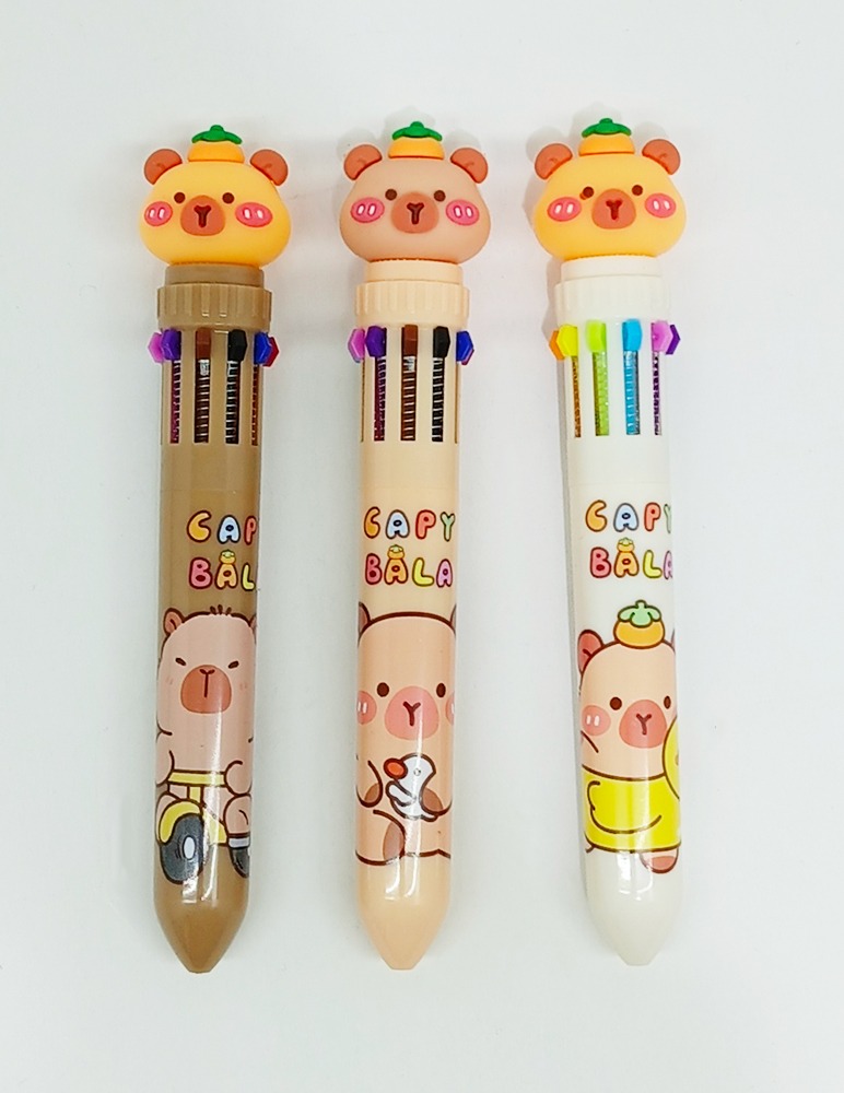 Bolígrafo CAPIBARA X-905 10 colores punta media