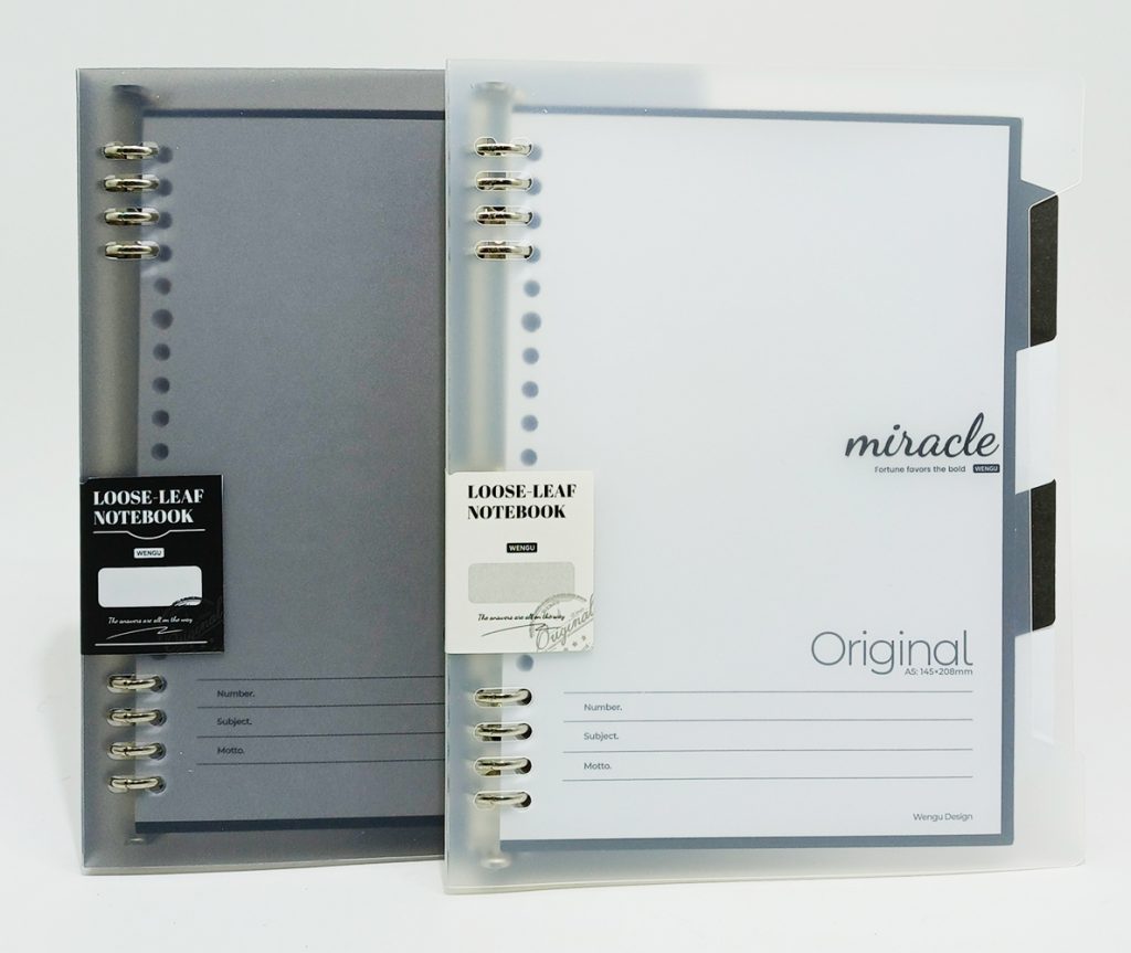 Cartapacio de 8 anillas A-5 MIRACLE BI107 hojas rayadas con separador tapa plástica