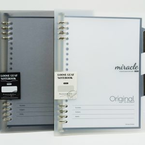 Cartapacio de 8 anillas A-5 MIRACLE BI107 hojas rayadas con separador tapa plástica