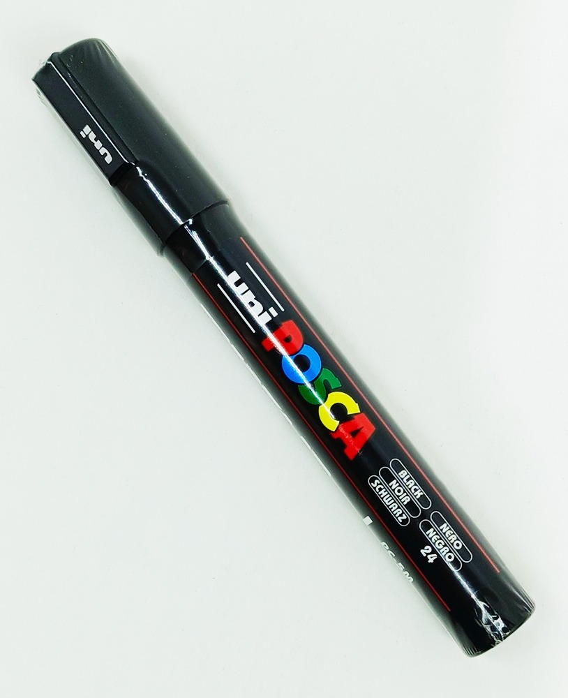 MARC0168 Marcador permanente UNI POSCA 2.5 mm Negro 24