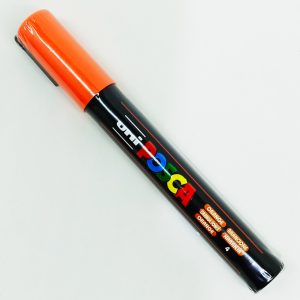 Marcador permanente UNI POSCA 2.5 mm Naranja 4