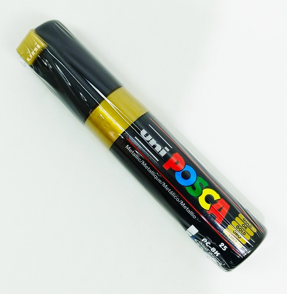 Marcador permanente UNI POSCA 8 mm Oro 25