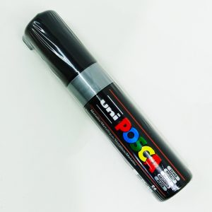 Marcador permanente UNI POSCA 8 mm Plata 26