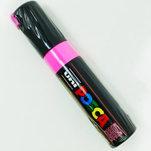 Marcador permanente UNI POSCA 8 mm Rosa Fluo F13