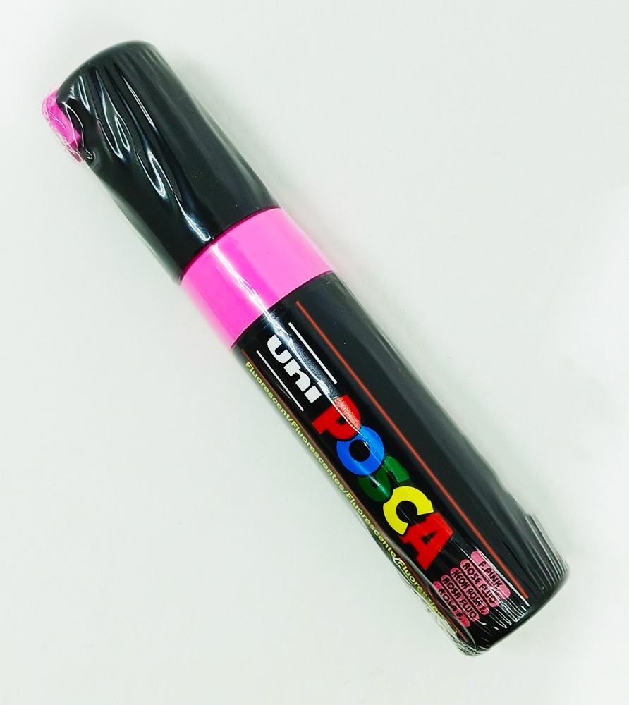 Marcador permanente UNI POSCA 8 mm Rosa Fluo F13