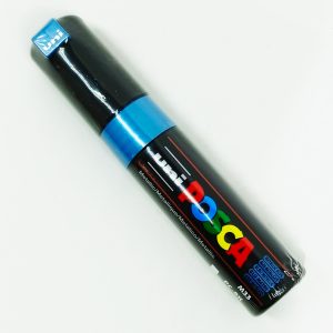 Marcador permanente UNI POSCA 8 mm Azul Metálico M33