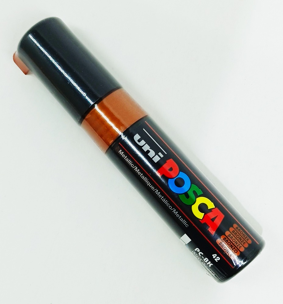 Marcador permanente UNI POSCA 8 mm Bronce 42