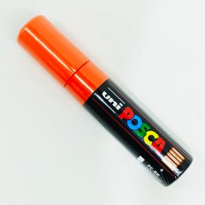 Marcador permanente UNI POSCA 8 mm Naranja 4