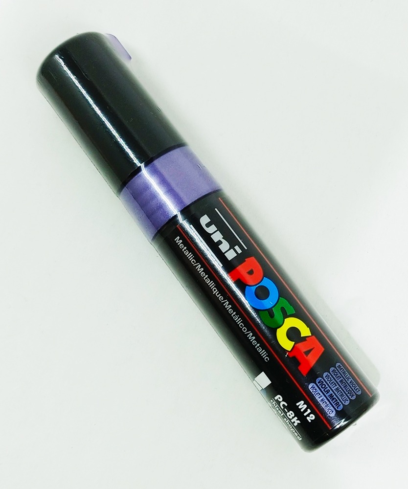 Marcador permanente UNI POSCA 8 mm Violeta Metálico M12