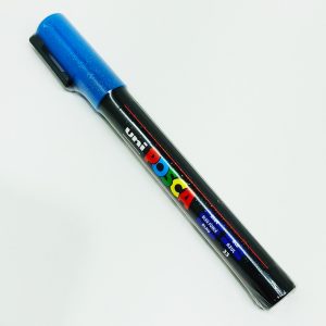Marcador permanente UNI POSCA 1.3 mm Azul Glitter 41G