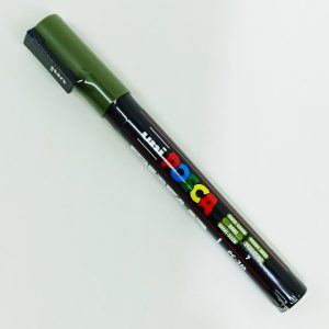 Marcador permanente UNI POSCA 1.3 mm Verde Kaki 7