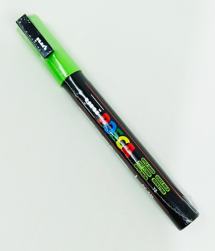 Marcador permanente UNI POSCA 1.3 mm Verde Manzana 72