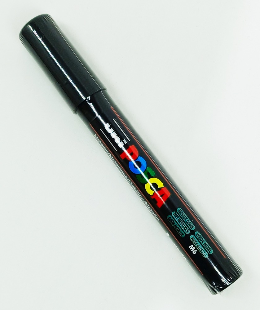 Marcador permanente UNI POSCA 2.5 mm Verde metálico M6