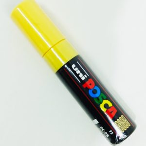Marcador permanente UNI POSCA 8 mm Amarillo Pajizo 73