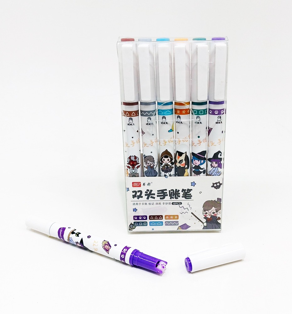 Marcador ROLLER 6 col. Punta Rodillo SC-1050-2