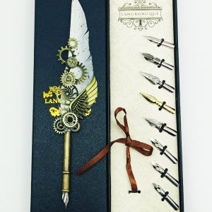 Plumillas para Caligrafía LANGKONGQUE canuto y 9 plumillas