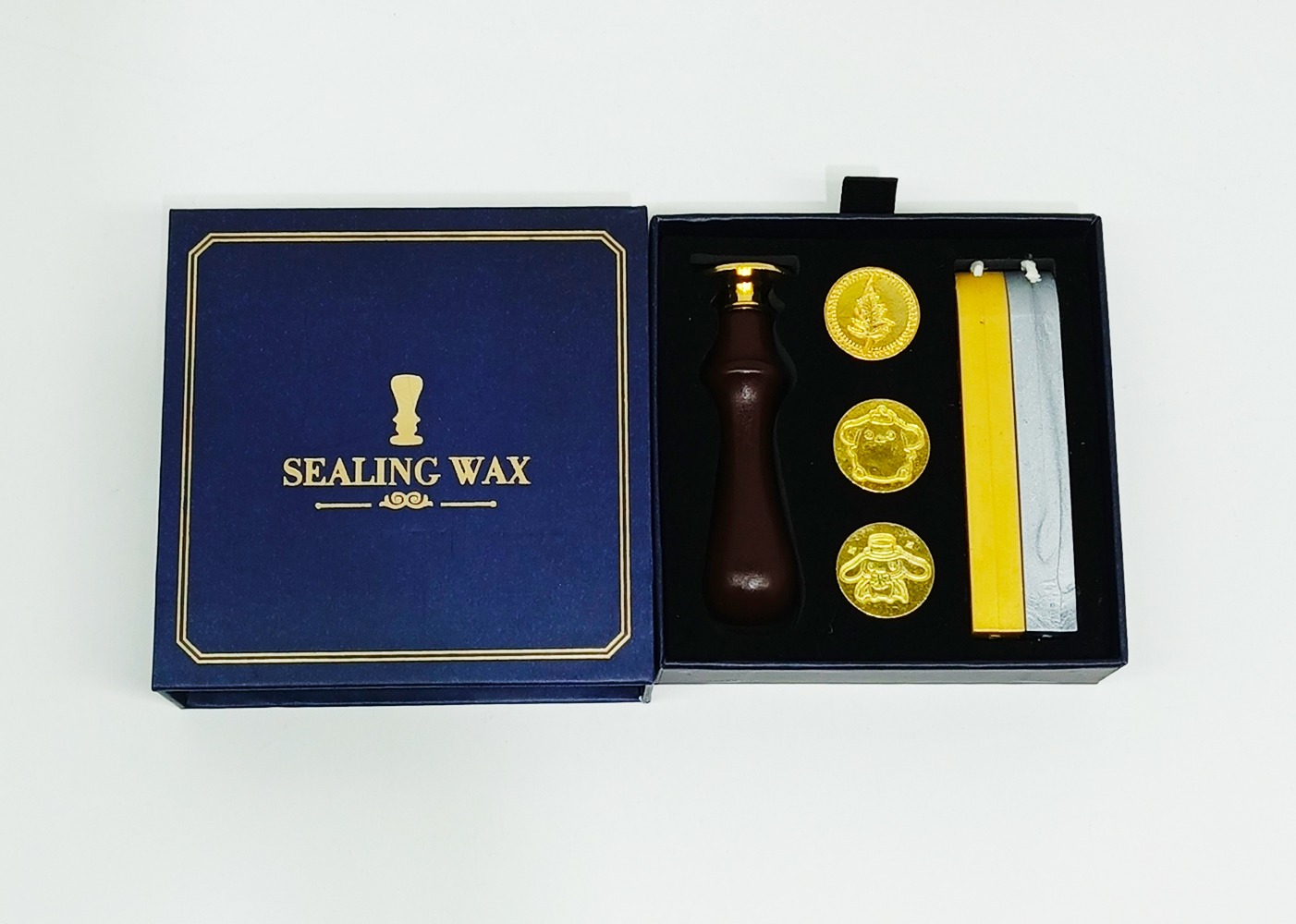 Sellos con 4 formas SEALING WAX + 2 velas - Imagen 2