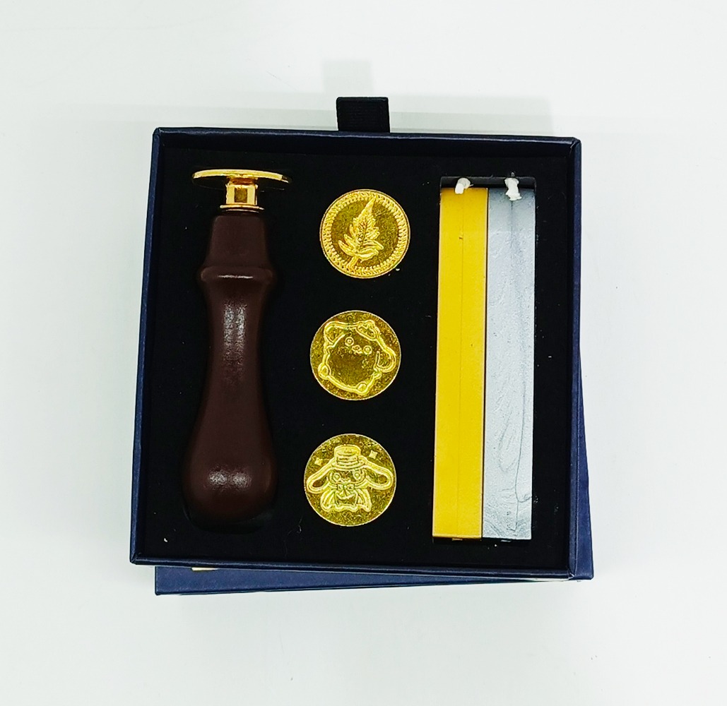 Sellos con 4 formas SEALING WAX + 2 velas