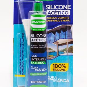 Silicona Acético AMAZONAS de 50 gr. Uso externo interno