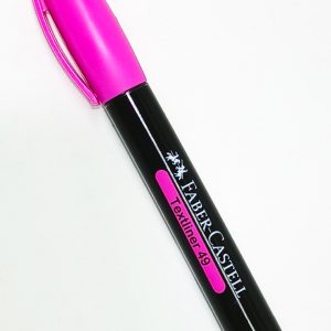 Resaltador FABER CASTELL 49 Rosado Punta biselada Gruesa