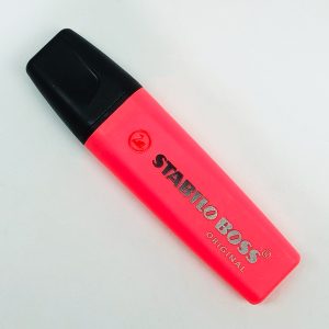 Resaltador STABILO Boss Nº 40 Rojo punta biselada