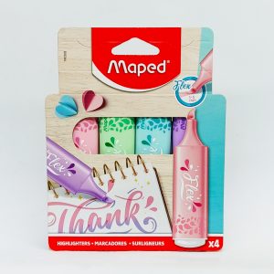 Resaltador MAPED Pastel 4 colores Flex 740308