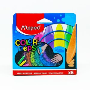 Tizas MAPED 6 Colores para aceras Color Peps 936010