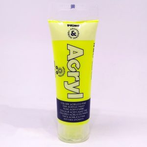 Pintura Acrílica PRIMO Amarillo Fluo tubo de 75 ml