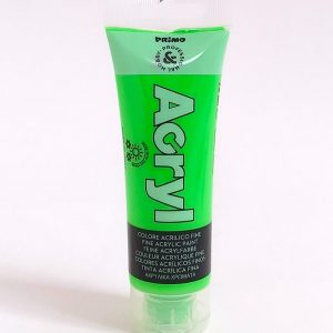 Pintura Acrílica PRIMO Verde Fluo tubo de 75 ml