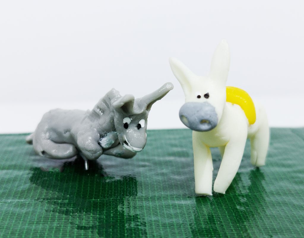 Animales de Porcelana Fría BURRO