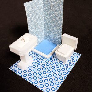 Juego de Baño escala 1:25 armado artesanal