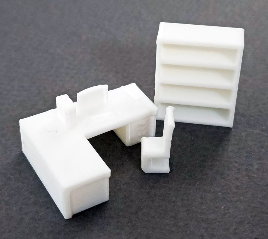 Juego de Escritorio plástico escala 1:75