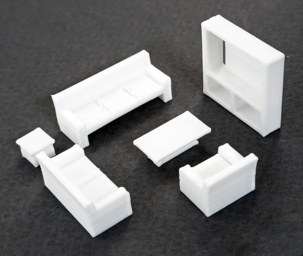 Juego de Living plástico escala 1:75