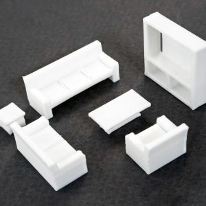 Juego de Living plástico escala 1:75