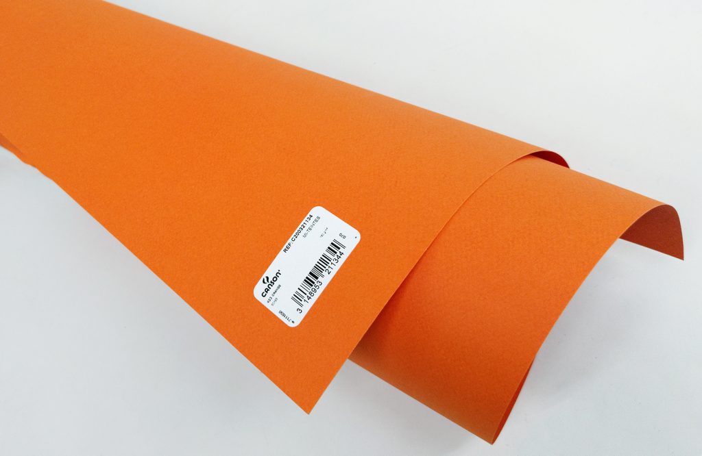 Cartulina CANSON Mi Tientes 50 x 65 cm 160 gr. Naranja N°453
