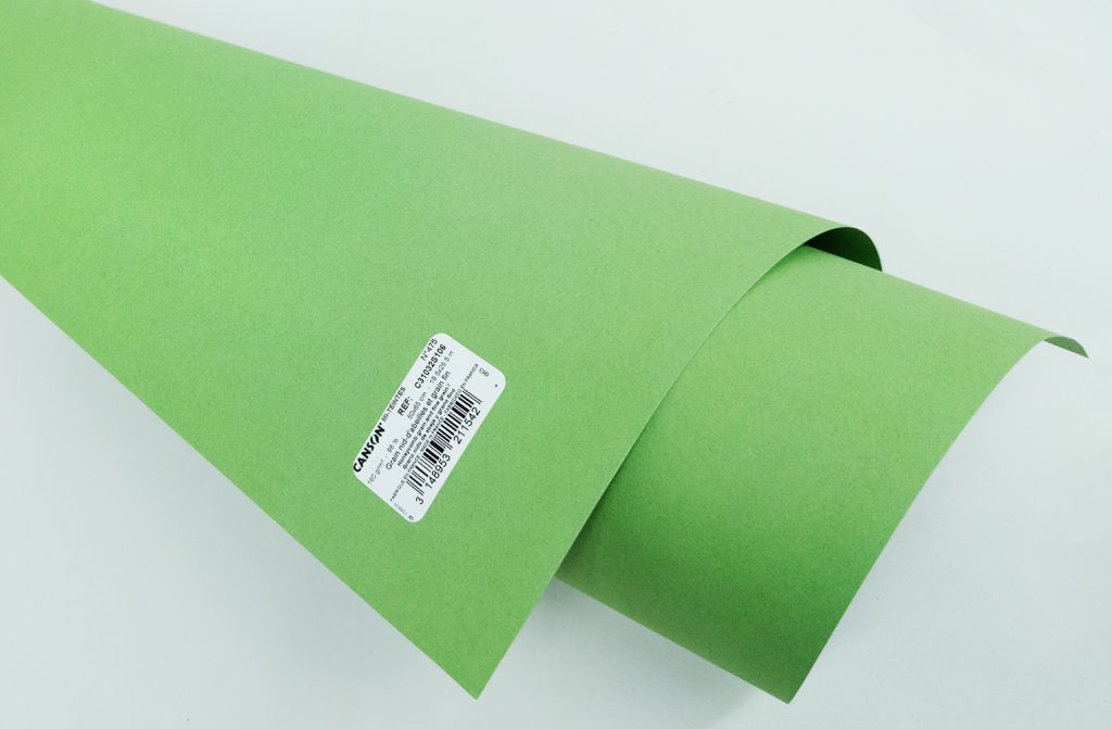Cartulina CANSON Mi Tientes 50 x 65 cm 160 gr. Verde Manzana N°475