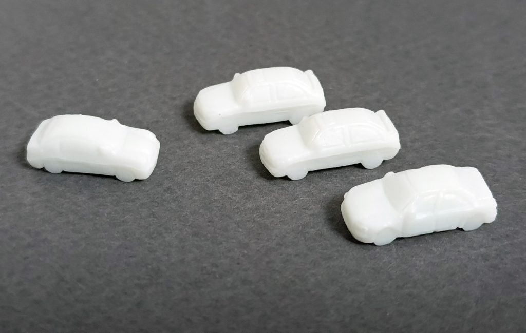 Auto Blanco de plástico Escala 1:250